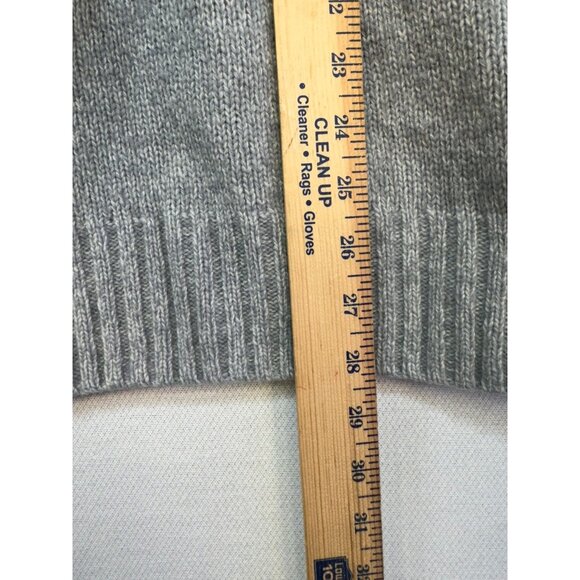 Mens Wool-Blend Preppy Academia Button-Up Sweater Size L Gray Classic - Picture 7 of 15